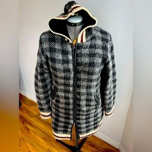 100% New Zealand Wool Ark imports  Hoodie  Sweater Cardigan Jackets plaid